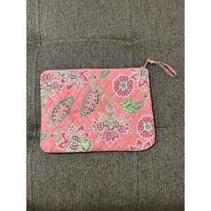 Tanya Lee Quilted Makeup Bag Pink Purse